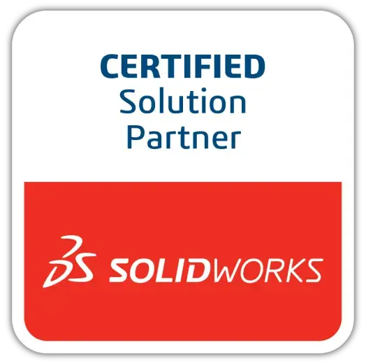 Logótipo SolidWorks, parceiro tecnológico da Althima para soluções CAD